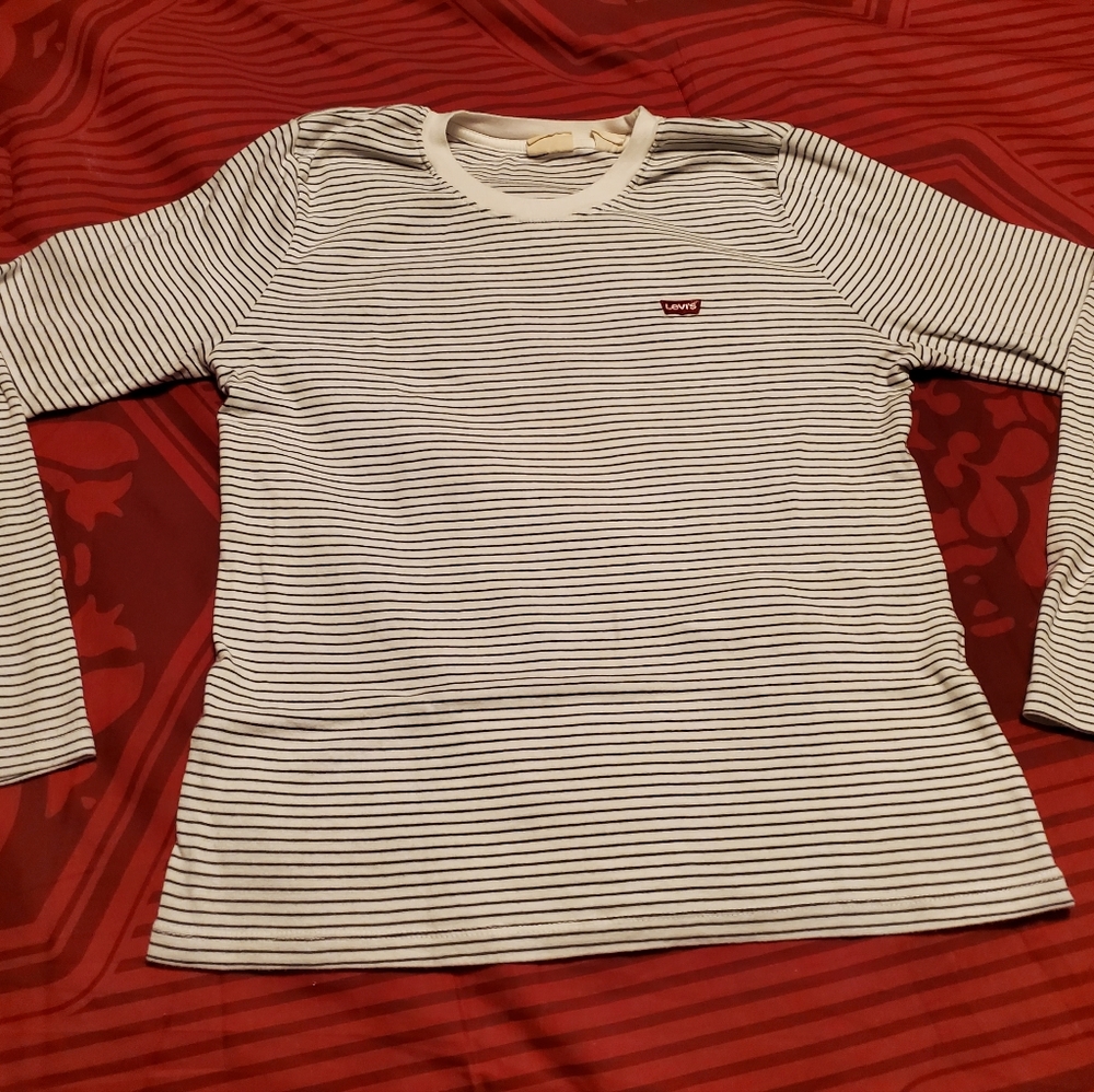 Women's Levis Striped Long Sleeve Size L